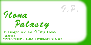 ilona palasty business card